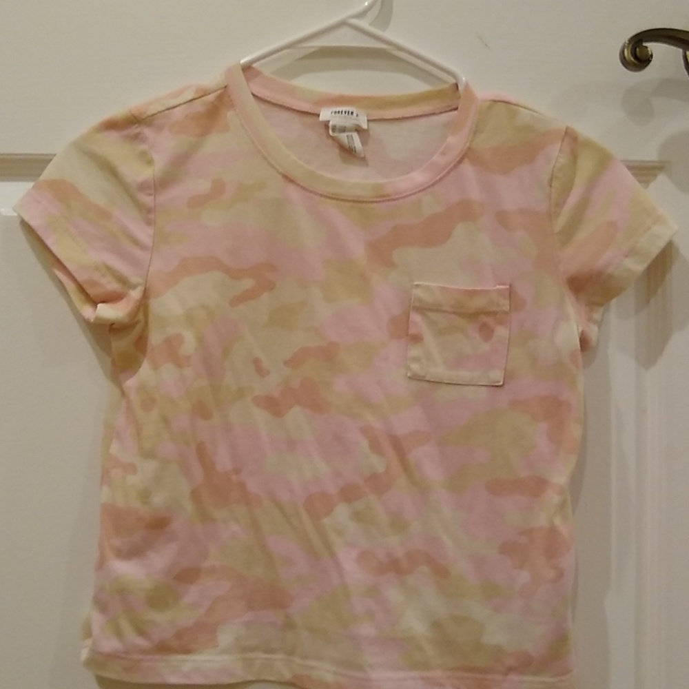 Camo Pink Forever 21 T-Shirt